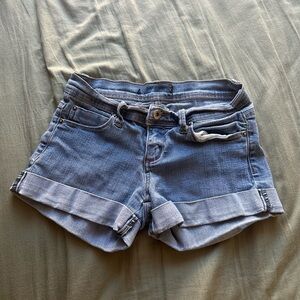 Vintage Forever 21 Low Rise Cuffed Denim Shorts